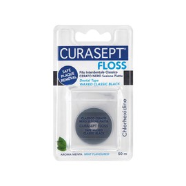 Curasept Floss Classico Cerato Nero Sezione Piatta 50 m