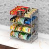 Simple Houseware 2 Tier Stackable Can Rack, Silver, 2 Pack