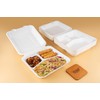 FOOGO Green 50pcs Eco-Friendly Clamshell Takeaway Boxes, 9x9 inch 46oz