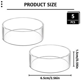 INHEMING Pack of 5 Acrylic Ball Holder Ball Holder Acrylic Stand Ball Display Holder Stand Transparent for Basketball Football Volleyball