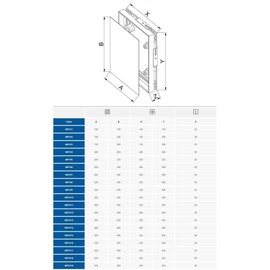 Awenta Solar brick wall access to sign of 250 x 350 mm door hatch magnetic inspection