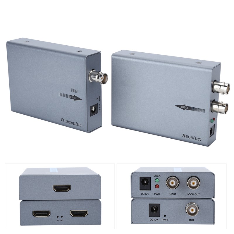 HDMI Coaxial Extender Receiver Display Accessories 1080P 500 Meters Voltage