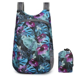 Taiyyi Ultralight Folding Backpack, Waterproof, Ultralight Backpack, Travel Backpack, Small Hiking Backpack for Men and Women, Suitable for Camping, Hiking, Cycling (Blue)