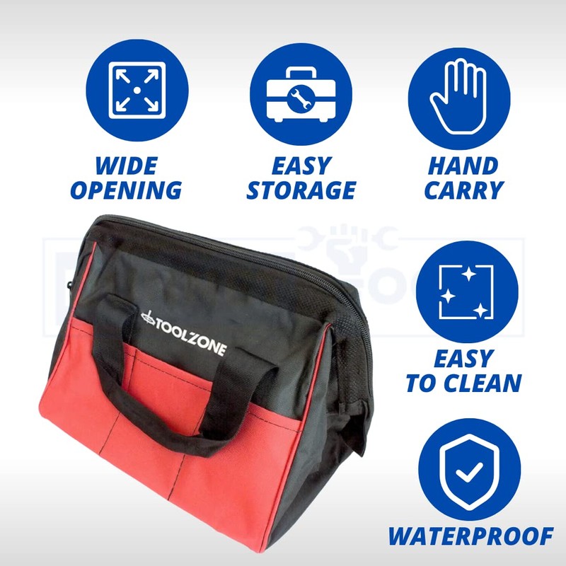 Dunnet Tools 12" Inch Nylon Tool Bag Diy Storage Heavy