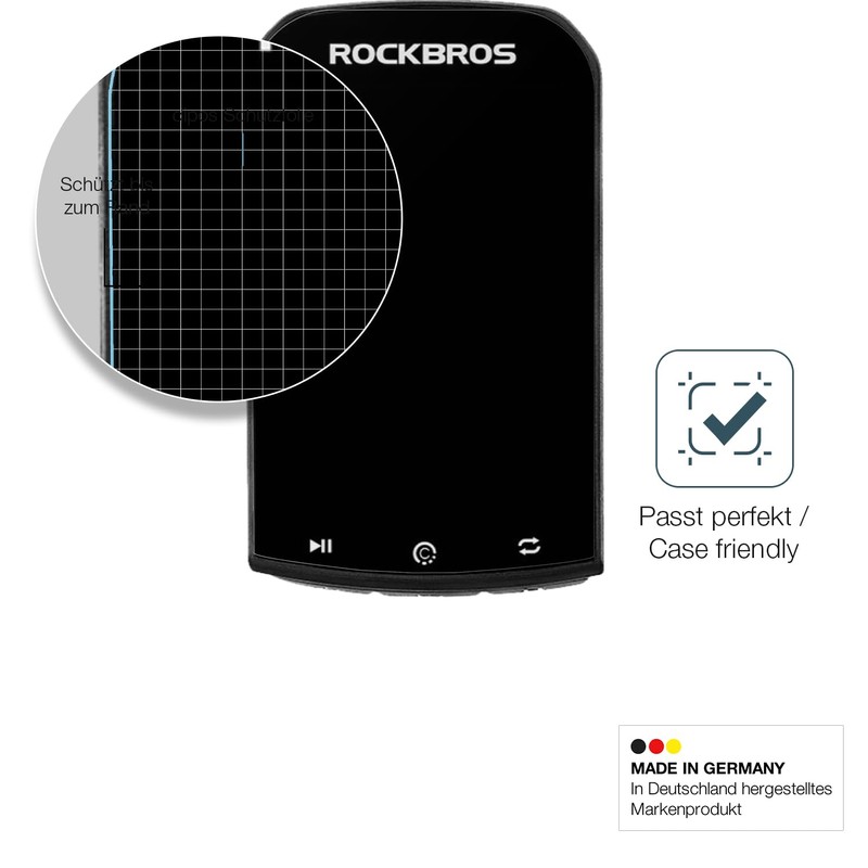 dipos I 2x Displayschutz 9H matt kompatibel mit Rockbros Bike