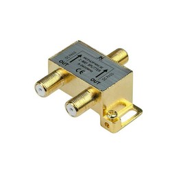 Monoprice Premium 2-Way Coax Cable Splitter - F-Type Screw, for Video Cable and TV Antenna