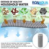 Reusable Whole House Spin Down Sediment Water Filter. Prefilter Removes