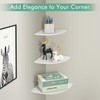 xuuyuu Corner Wall Shelves 3 Pieces Fan Shelf Wall Shelf