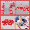 NUOBESTY Mini Traffic Road Cones Construction Road Cones Roadblock Sign