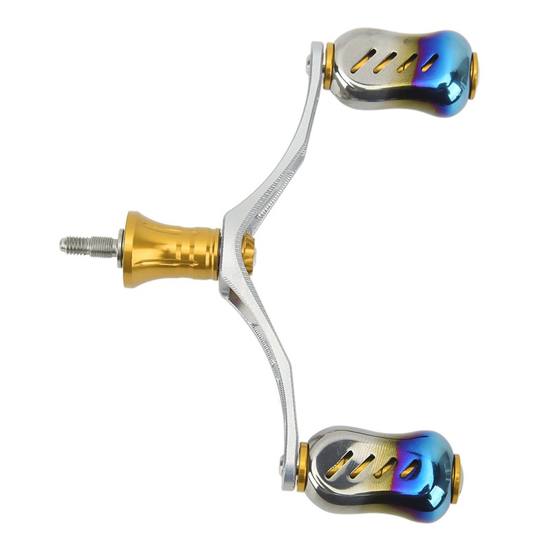 Spinning Double Reel Handle Aluminum Alloy Fishing Rocker Handle DIY