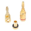 24Pcs/Set Gold Plated Banana Plugs Quick Connectors Universal for Car