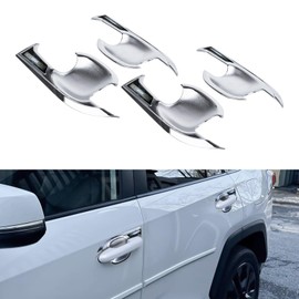 x xotic tech Door Handle Bowl Cover Trim Compatible with Toyota Highlander 2020 2021 2022 2023 2024 2025 2026 Chrome ABS Car Decoration Exterior Accessories 4Pcs