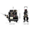 Happybuy Airbrush Kit, Dual Fan Compressor with 3.5L Tank, 0.3mm