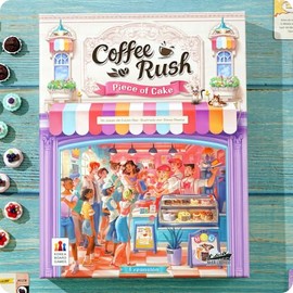 MAR LÚDICO Juego de Mesa en Español  Expansión Coffee Rush  Agrega a tu diversión Miniaturas de Pasteles  Nuevos Tableros de Jugadores  Nuevas Cartas 