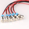 Kiligen 5pcs 8mm 110V-220VAC LED Waterproof Indicator Light Pilot Light