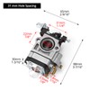 QWORK® Carburetor set for 52cc, 49cc, 43cc brush cutter engine,