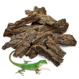 BNOSDM Reptile Terrarium Bark Substrate Bedding Tortoise Natural Cork Bark Reptile Climbing Mat Habitat Decor for Lizard Snake Spiders Hermit Crabs Tarantula Geckos Bearded Dragons (1.4 LB)