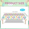 Easter Table Cloth, Easter Eggs Tablecloth, Plastic Waterproof White Eggs