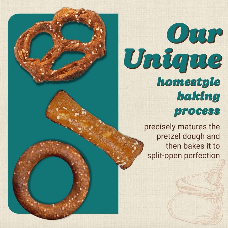 Unique Snacks Variety Pack with Original Splits Pretzels, Shells, and