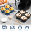 Webake 2PCS Jumbo Silicone Air Fryer Muffin Pan for Baking,