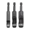 HARFINGTON Leather Hollow Punch Set 1/4 Hex Shank for Drills,