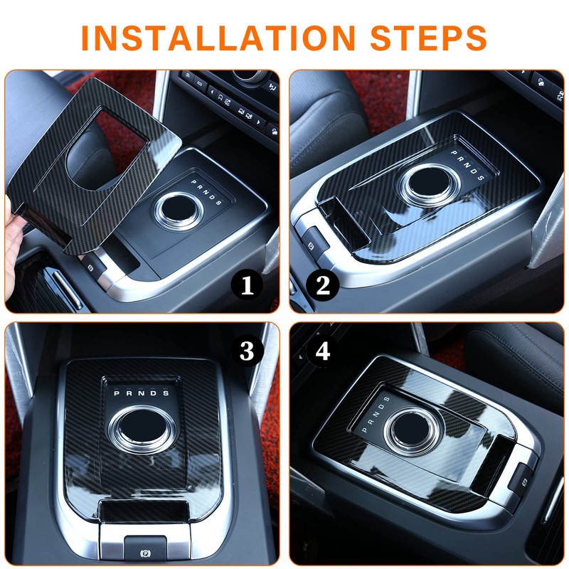 DIYUCAR for Discovery Sport Carbon Fiber Luxury Interior Accessory Gear