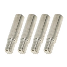 VekAuto 4 Pcs Tire Valve Extension Stem Adaptor, 39mm Length Stem Extender Pipes Universal for Car Truck Bike Trailer RV Durable Copper Silver Tone
