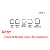LIPOVOLT® 60PCS 5-Sizes High Heel Shoe Repair Tips Taps Pins