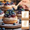 500 Pcs Mini Bamboo Forks 3.54 Disposable Small Wood Appetizer