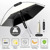 Moorrlii Automatic Mini Travel Umbrella, Windproof, Foldable, UV Protection, Instant