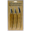 Mastercarver 3pc Chip Carving Knife Woodcarving Tools
