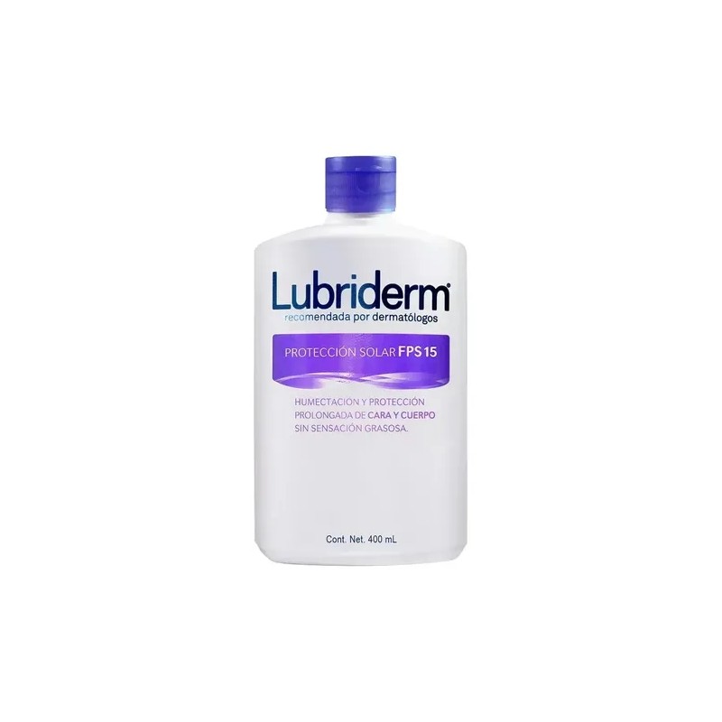 Lubriderm UV-15 Protección Solar Moisturizing Sunscreen Lotion SPF 15, 400ml