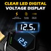 AWBLIN Top Post Battery Disconnect Switch with Voltmeter, DC 5-60V