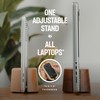 COREMINDED Adjustable Vertical Laptop Stand for Desk, MacBook Stand Laptop