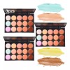 Mafab 3 Piezas Paleta De 15 Correctores Granos Maquillaje Contorno