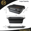 New LARGE Collapsible BBQ Prep Tub wtih LOCKING Lid &