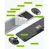 Wireless Keyboard and Mouse Combo - Full Size Slim Thin