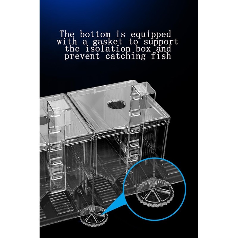 Aquarium Breeder Box, Isolation Hatchery Feeding Boxes for Small Fish