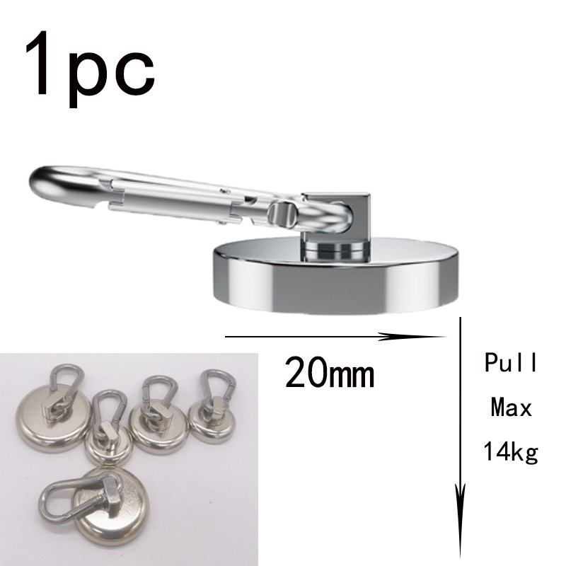 Vellure Magnetic Hooks Strong – Heavy Duty Neodymium Metal Hanger,