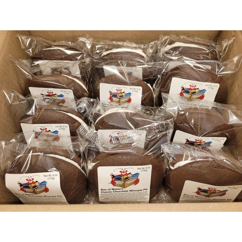 Box of Maine Made Classic Whoopie Pies - 12 Count,