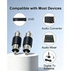 SEYUGOPTI 2 Pack Gold Plated RCA Male to Male Barrel