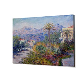 Strada Romana in Bordighera, 1884 Canvas Prints Wrapped Gallery Wall Art | Stretched and Framed Ready to Hang 12X18