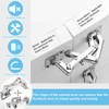 CYNNXIA 2 PCS 170 Degree Cabinet Hinge Kitchen Cupboard Doors
