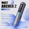 Mast Archer2 Wireless Tattoo Gun Rotary Pen Machine, Brushless Motor