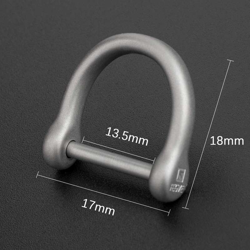 TISUR Key Ring Titanium D-Ring Key Car Motorcycle Keychain Cute