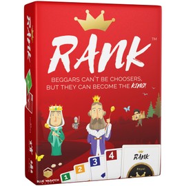 Blue Wasatch Games Rank - A Royally Fun Card Game for Friends and Family Where Someone Can Rise from Beggar and Rule as King