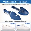 Honeydak 20 Pairs Plastic Shoe Stretcher Adjustable Shaper Stretchers Portable