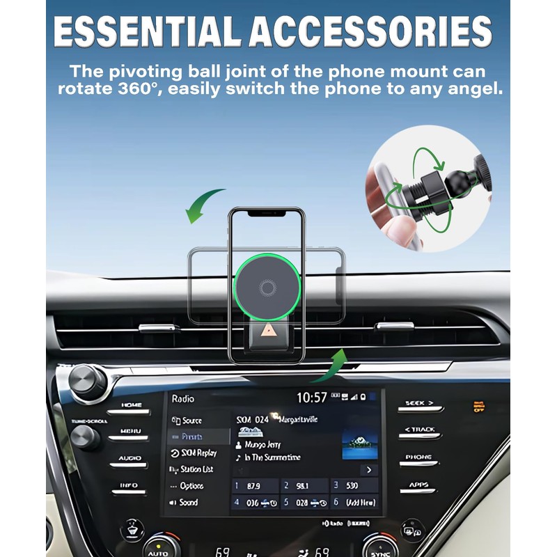 AbeeyGeomarn Car Phone Holder for Toyota Camry 2018 2019 2020