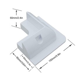 AIMALL 4pcs Solar Photovoltaic Panel Bracket for RV Yacht – Plastic Mounting Brackets for Solar Panels, 5.9 x 3.6 x 2.4 inch (150 x 90 x 60 mm)