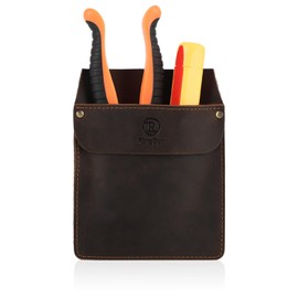 RingSun Genuine Leather Pocket Protector for Men, Durable Pocket Tool Pouch, Jeans Shirts Pocket Protector for Tools Pens